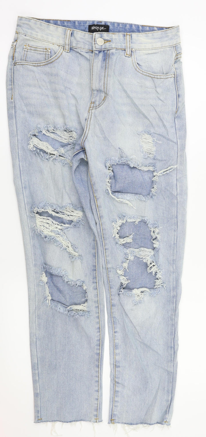 Nasty Gal Womens Blue Skinny Jeans Size 10 L27 in