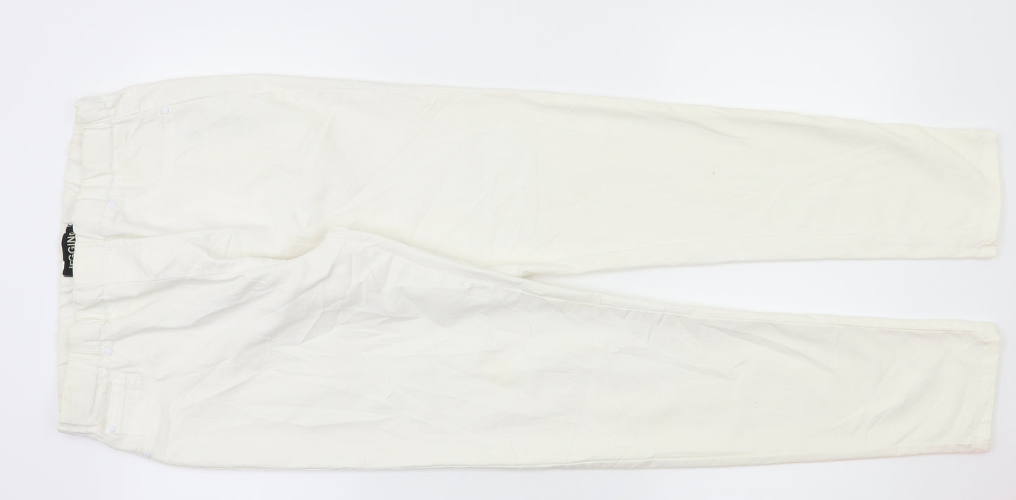 Jegging Womens White   Jegging Trousers Size 12 L30 in
