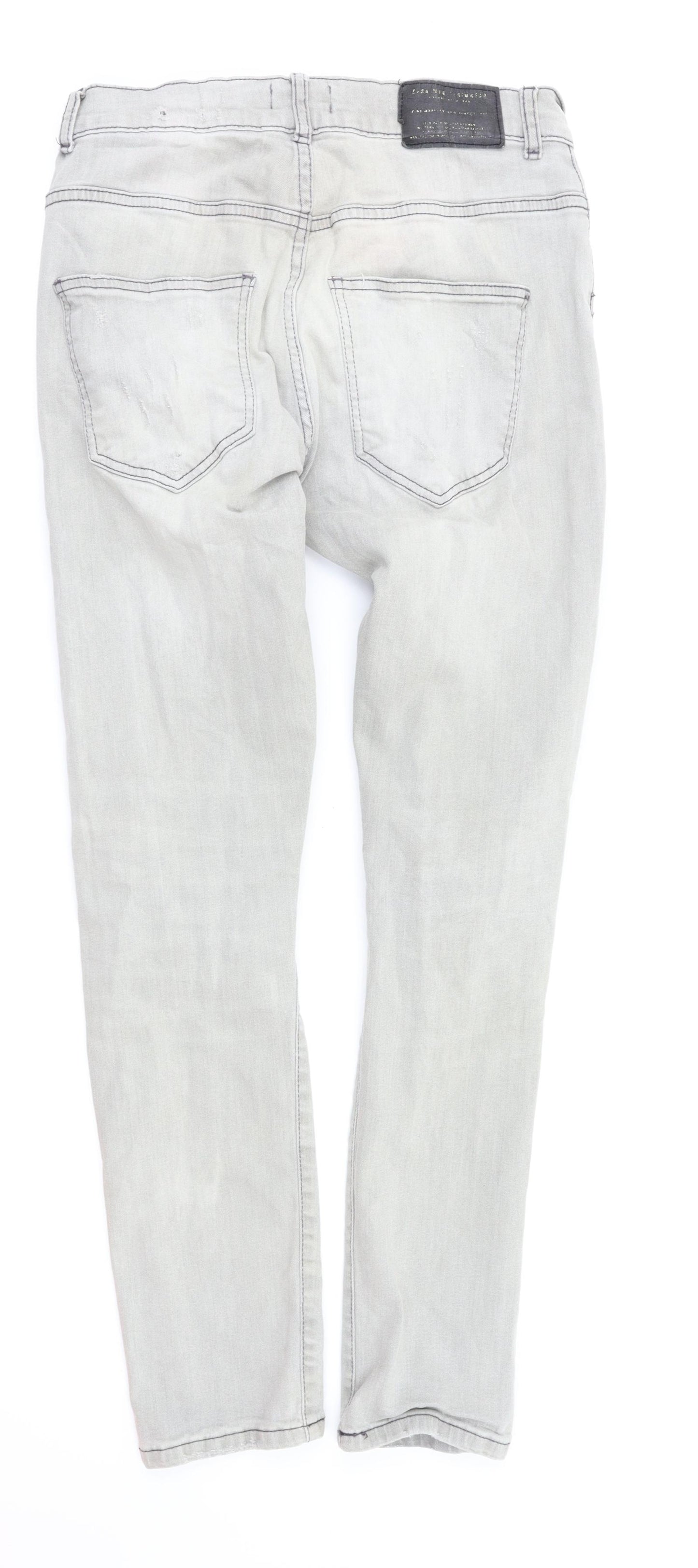 zara man Mens Grey   Skinny Jeans Size L L29 in