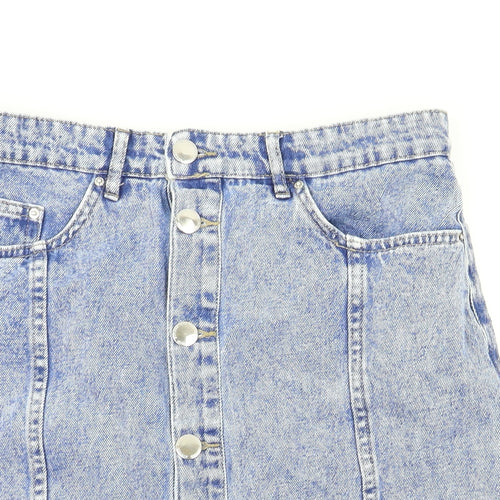 H&M Womens Blue   A-Line Skirt Size 10
