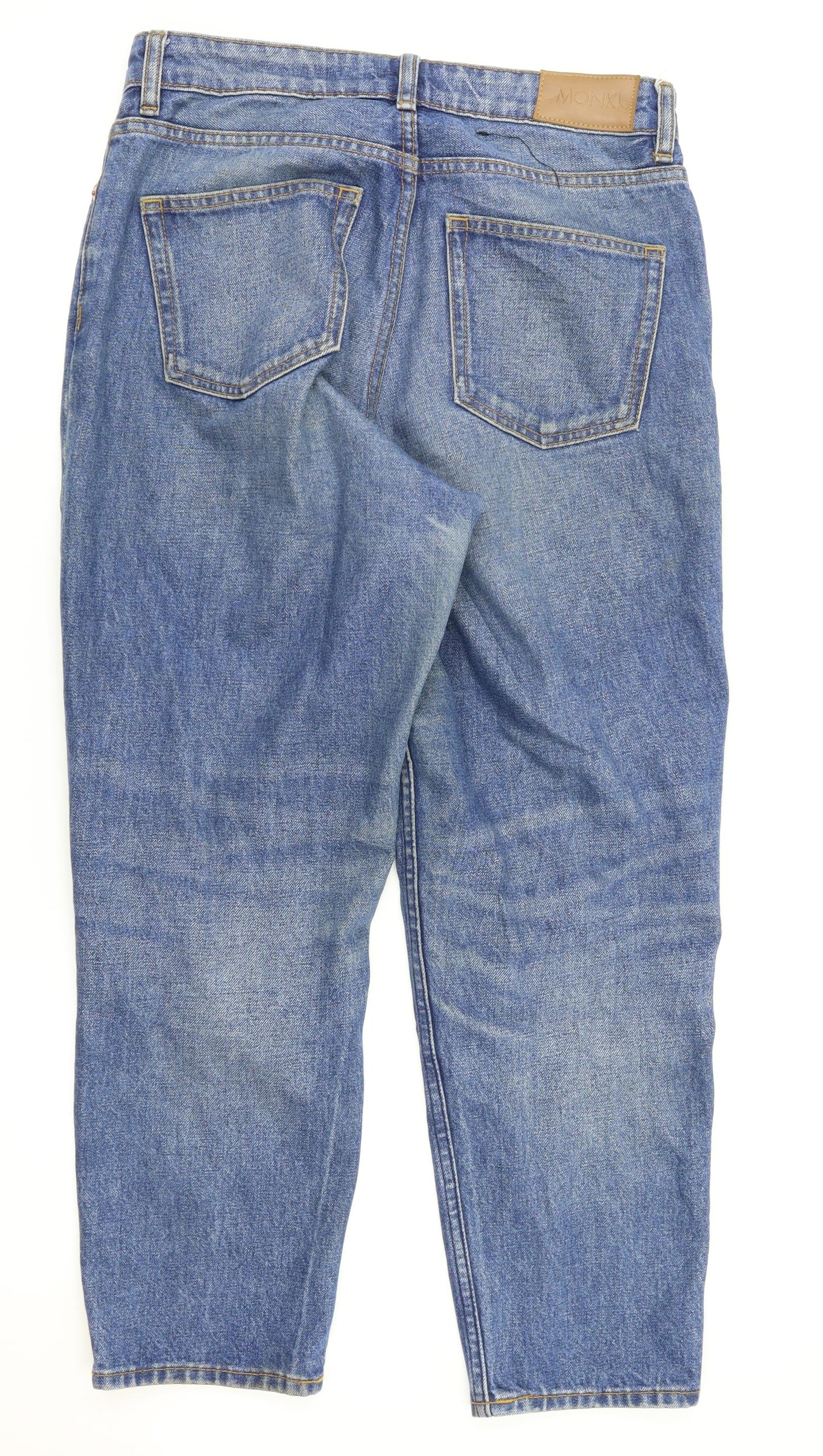 MONKL Mens Blue   Straight Jeans Size 28 L26 in