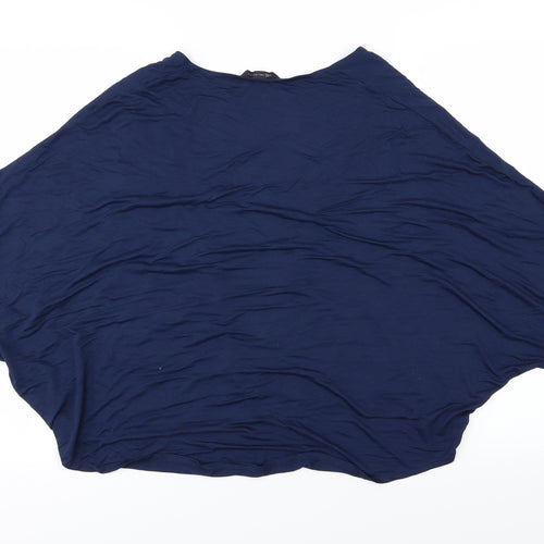 Marks and Spencer Womens Blue  Jersey Cardigan Jumper Size 10