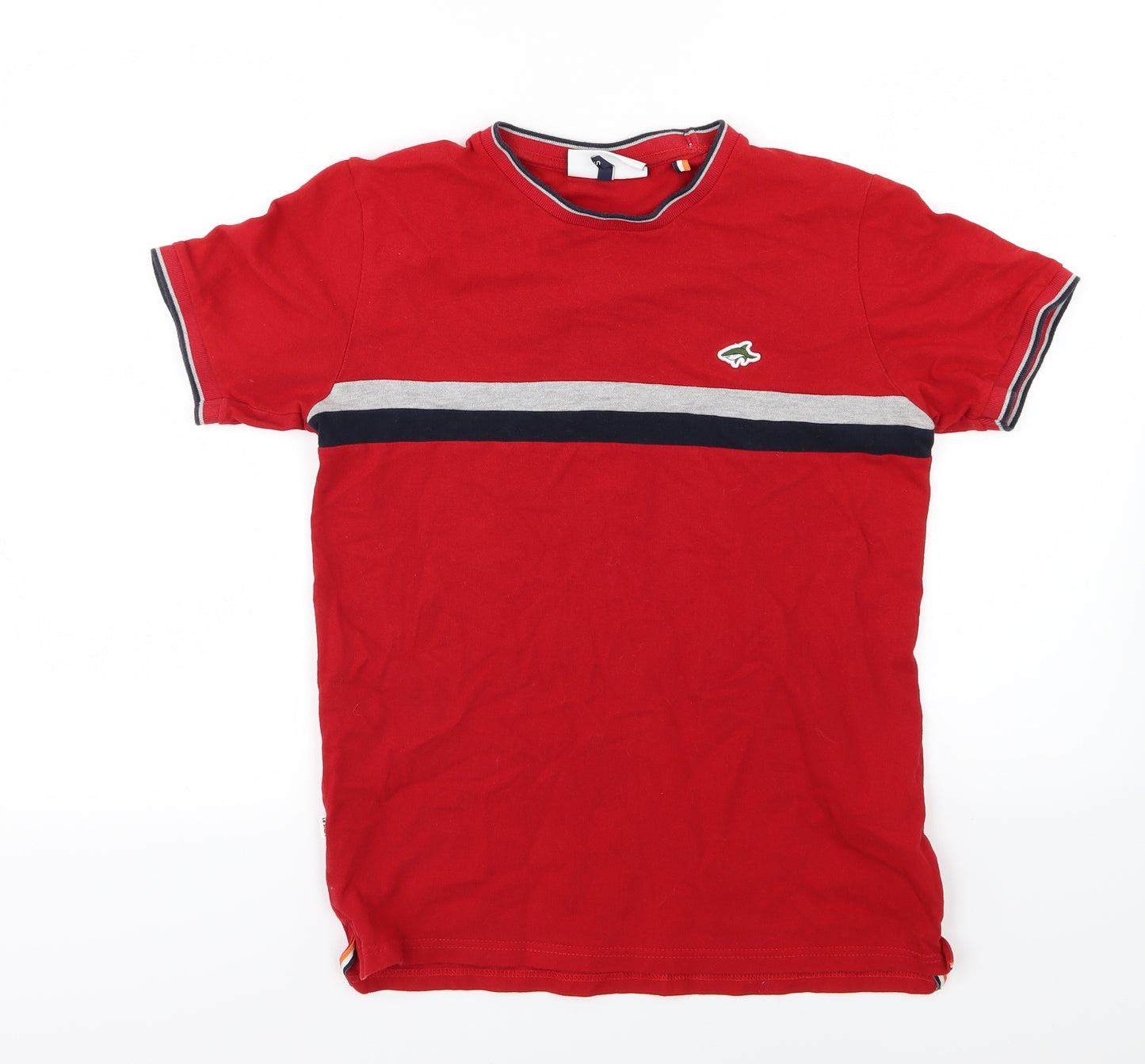 Lee Shark Mens Red  Jersey  T-Shirt Size S