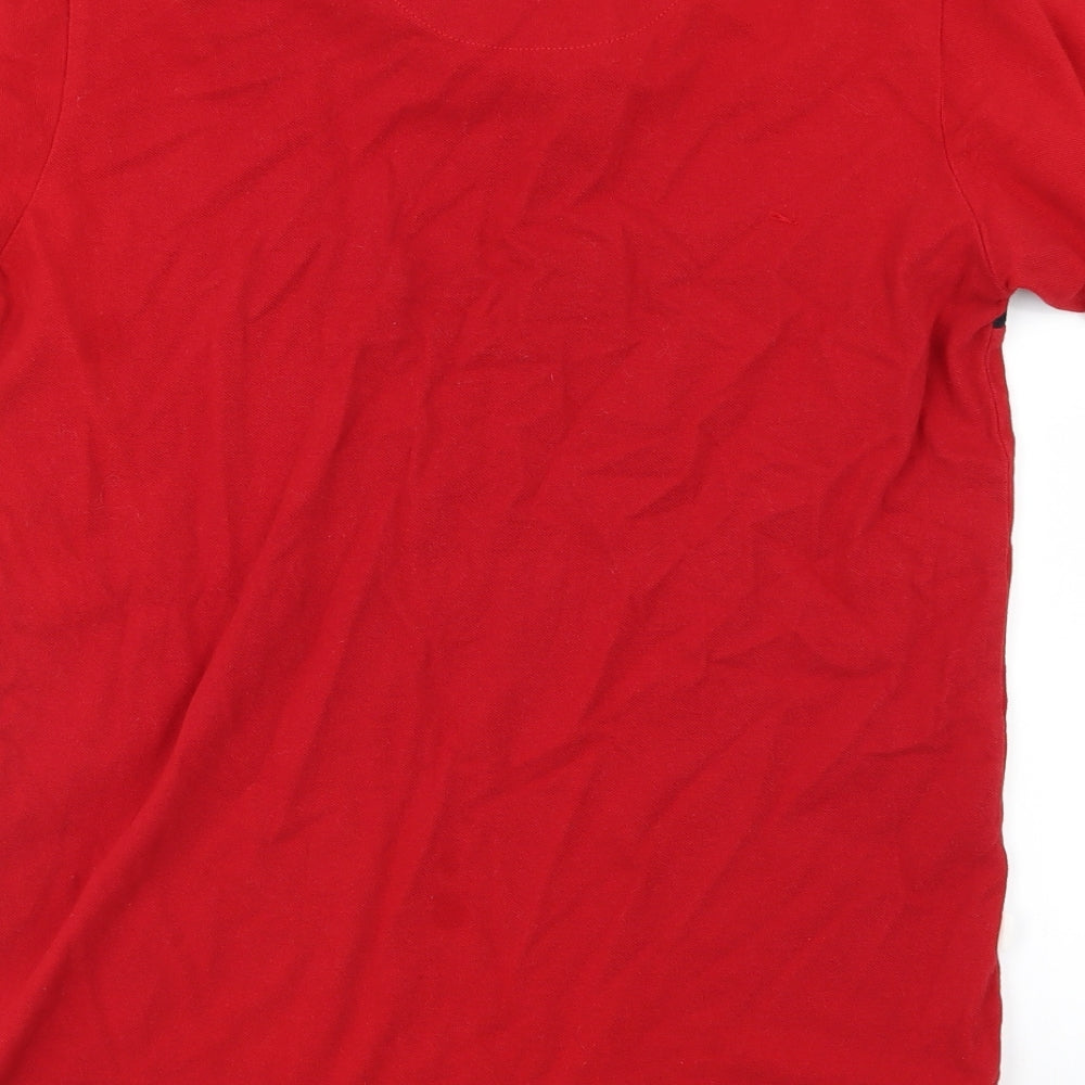 Lee Shark Mens Red  Jersey  T-Shirt Size S