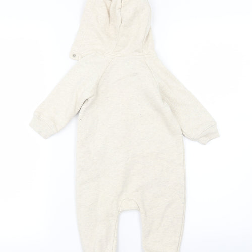 Gap Baby Beige  Jersey Jacket Snowsuit Size 9-12 Months