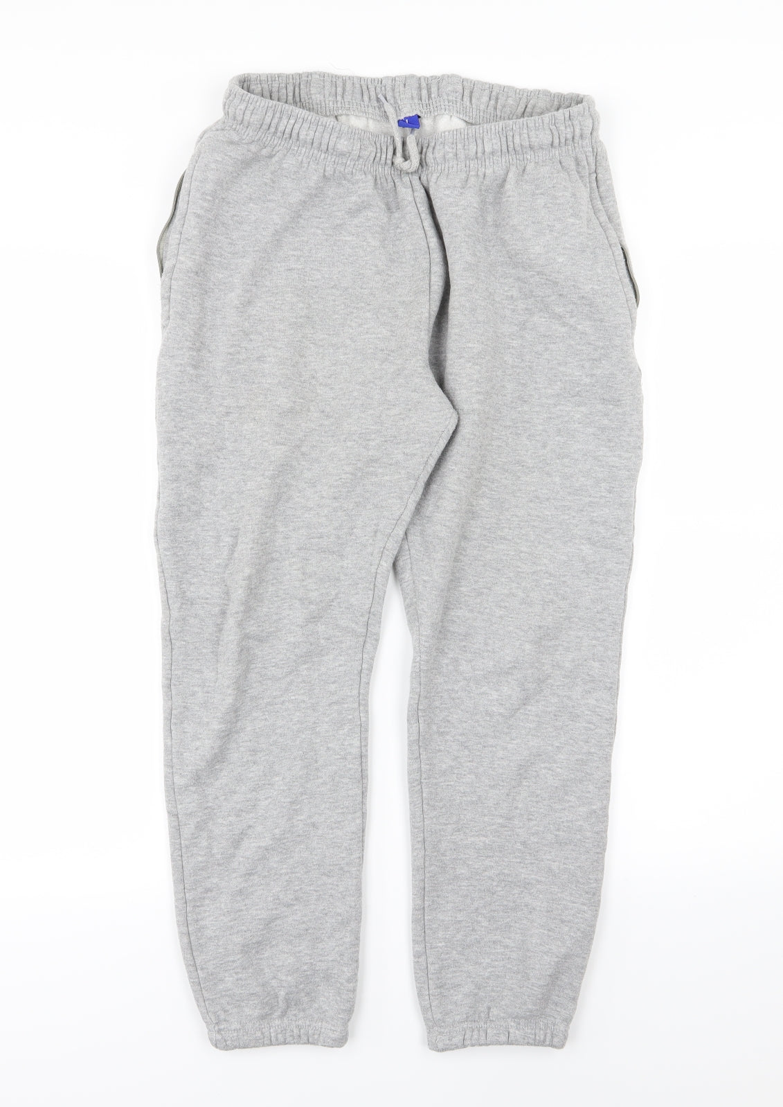 Preworn Womens Grey  Jersey Jogger Trousers Size L L24 in - Cropped