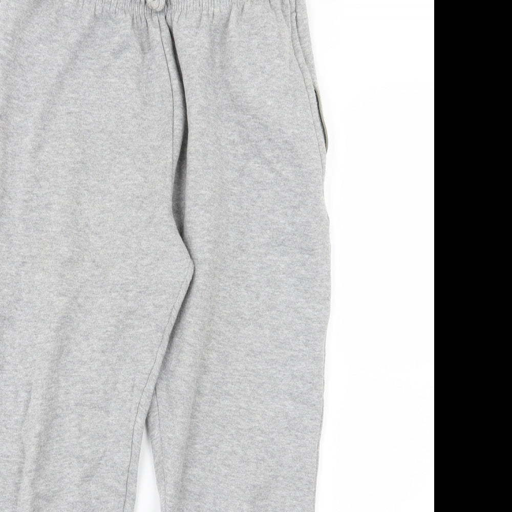 Preworn Womens Grey  Jersey Jogger Trousers Size L L24 in - Cropped