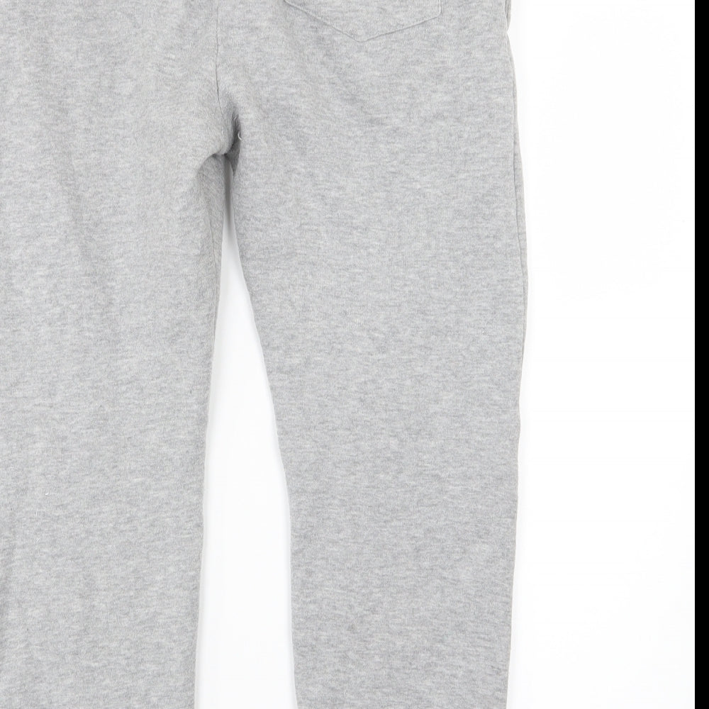 Preworn Womens Grey  Jersey Jogger Trousers Size L L24 in - Cropped
