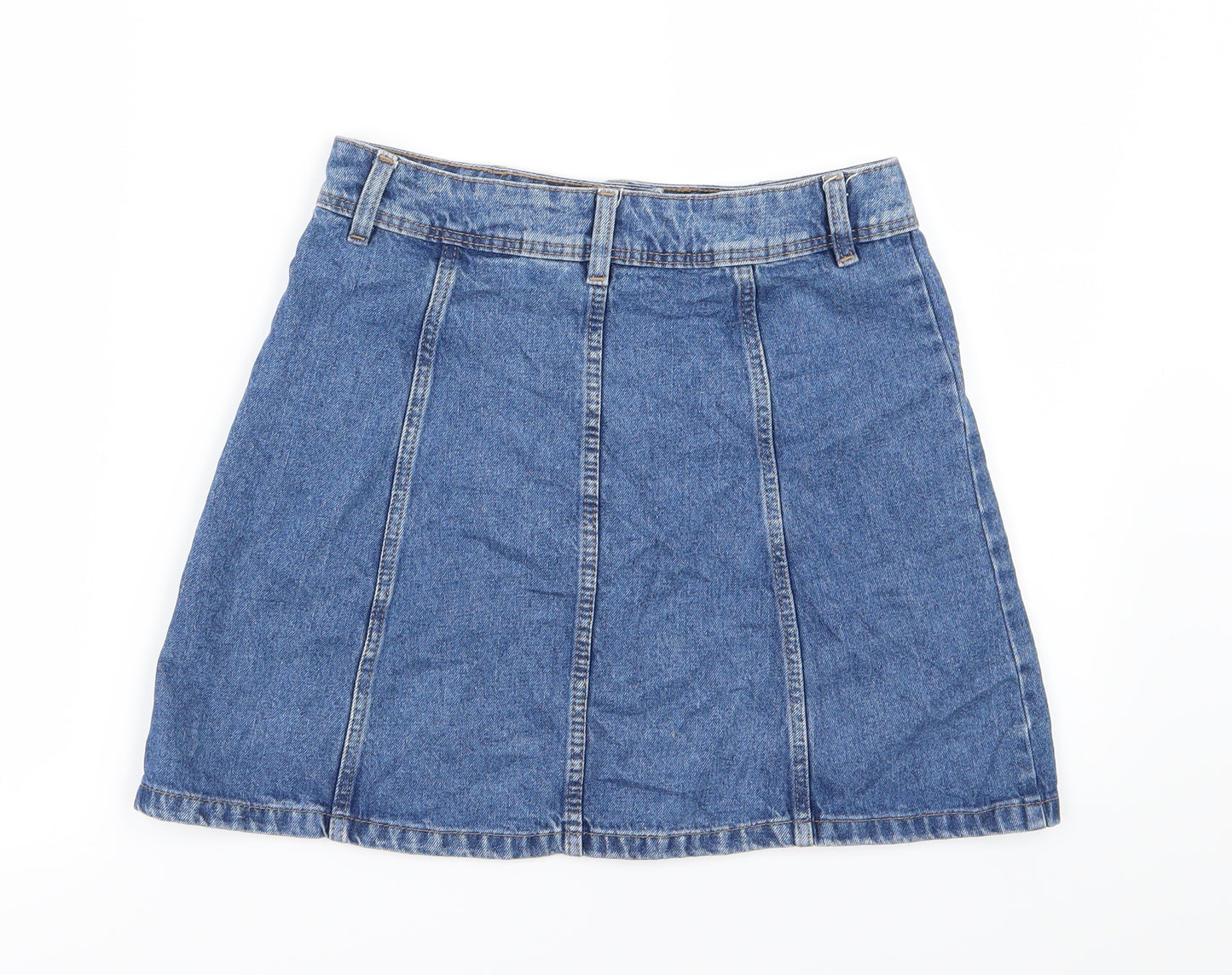 Divided by H&M Womens Blue  Denim A-Line Skirt Size 8