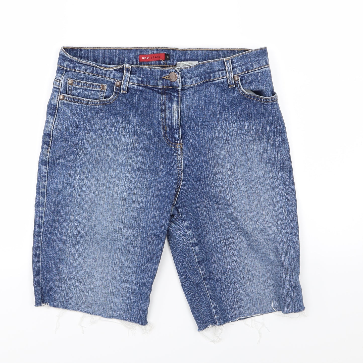 NEXT Womens Blue  Denim Chino Shorts Size 12