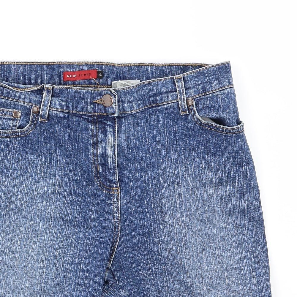 NEXT Womens Blue  Denim Chino Shorts Size 12