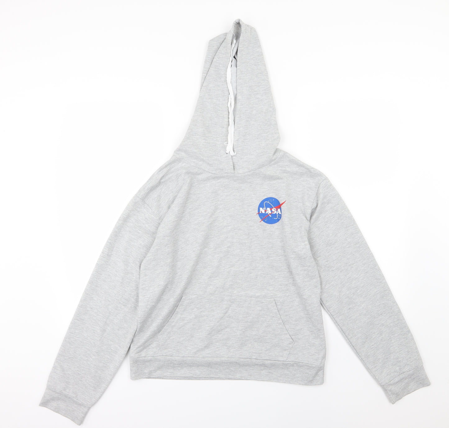 SheIn Womens Grey  Jersey Pullover Hoodie Size M  - NASA