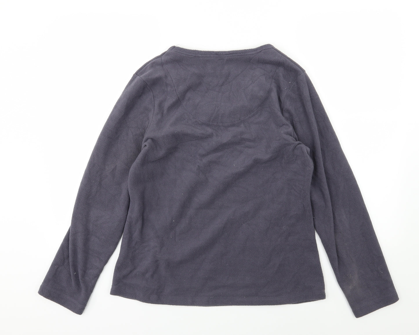 Marks and Spencer Womens Grey  Fleece Basic T-Shirt Size 14