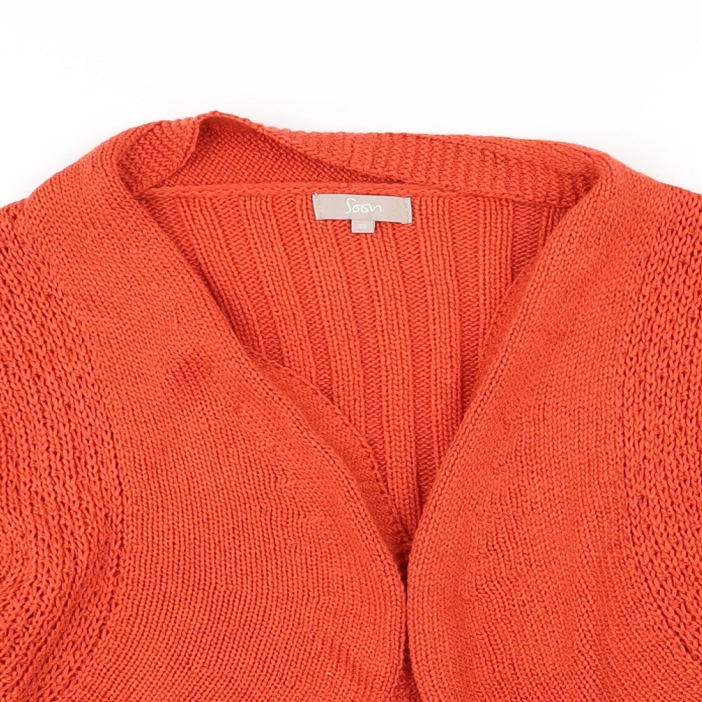 Matalan Womens Red  Knit Cardigan Jumper Size 22