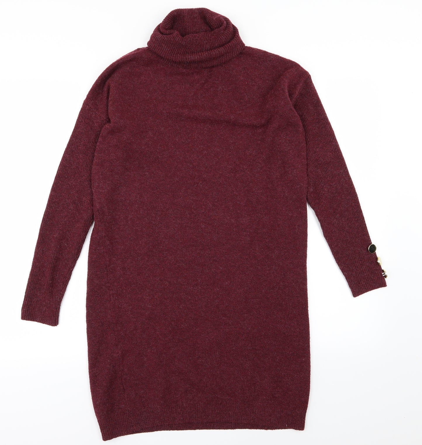 Primark Womens Red  Knit Jumper Dress  Size 2XS