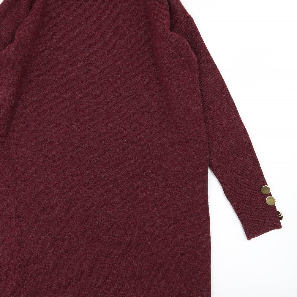 Primark Womens Red  Knit Jumper Dress  Size 2XS