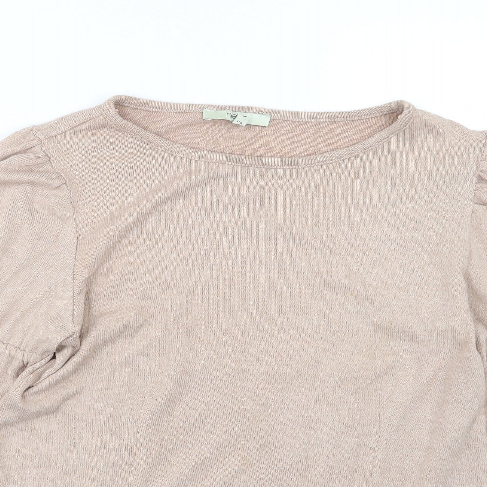 NEXT Womens Beige  Knit Pullover Jumper Size 12