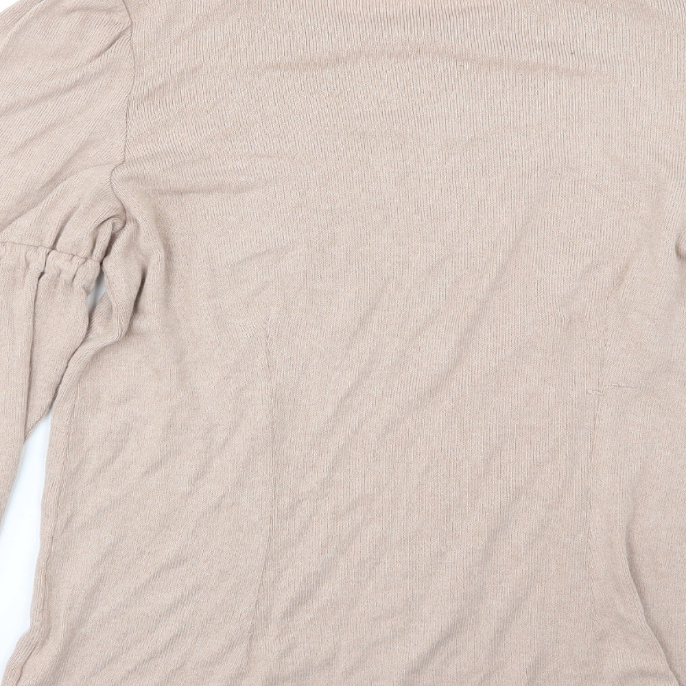 NEXT Womens Beige  Knit Pullover Jumper Size 12