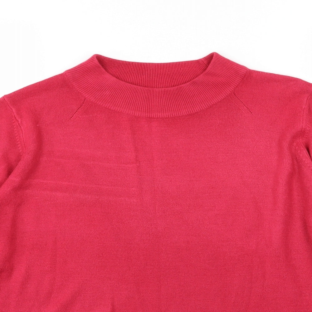 Marks and Spencer Womens Pink  Knit Pullover Jumper Size 16