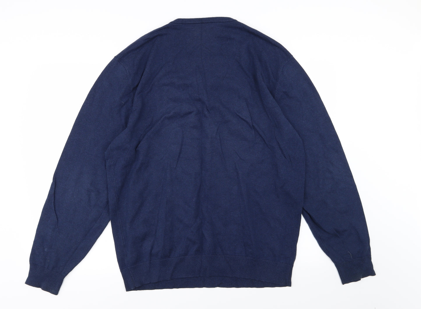 Greenwoods Mens Blue  Knit Pullover Jumper Size XL