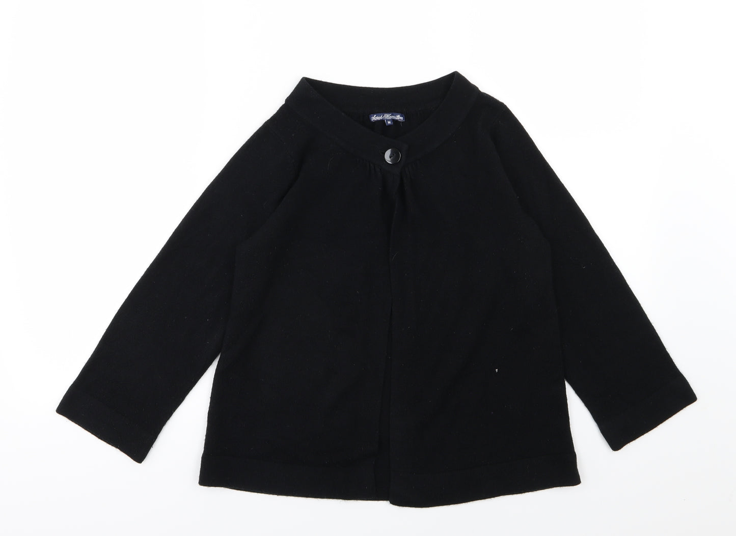 Sarah Hamilton Womens Black  Knit Cardigan Jumper Size M