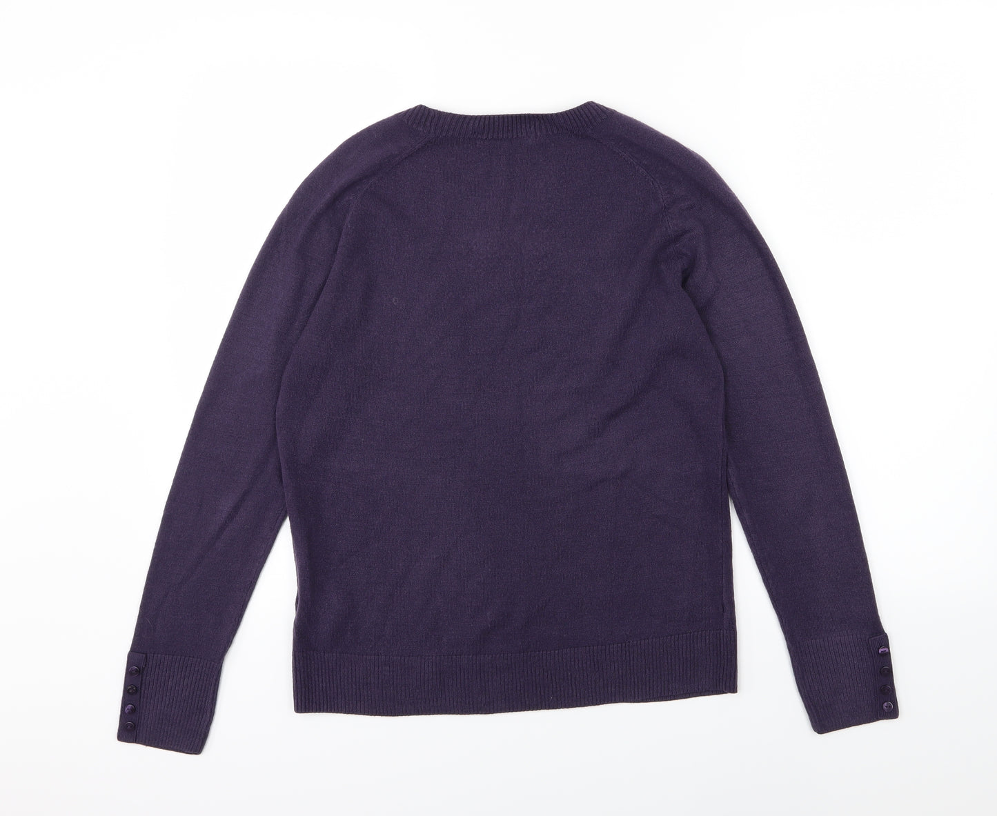 Marks and Spencer Womens Purple  Knit Pullover Jumper Size 8