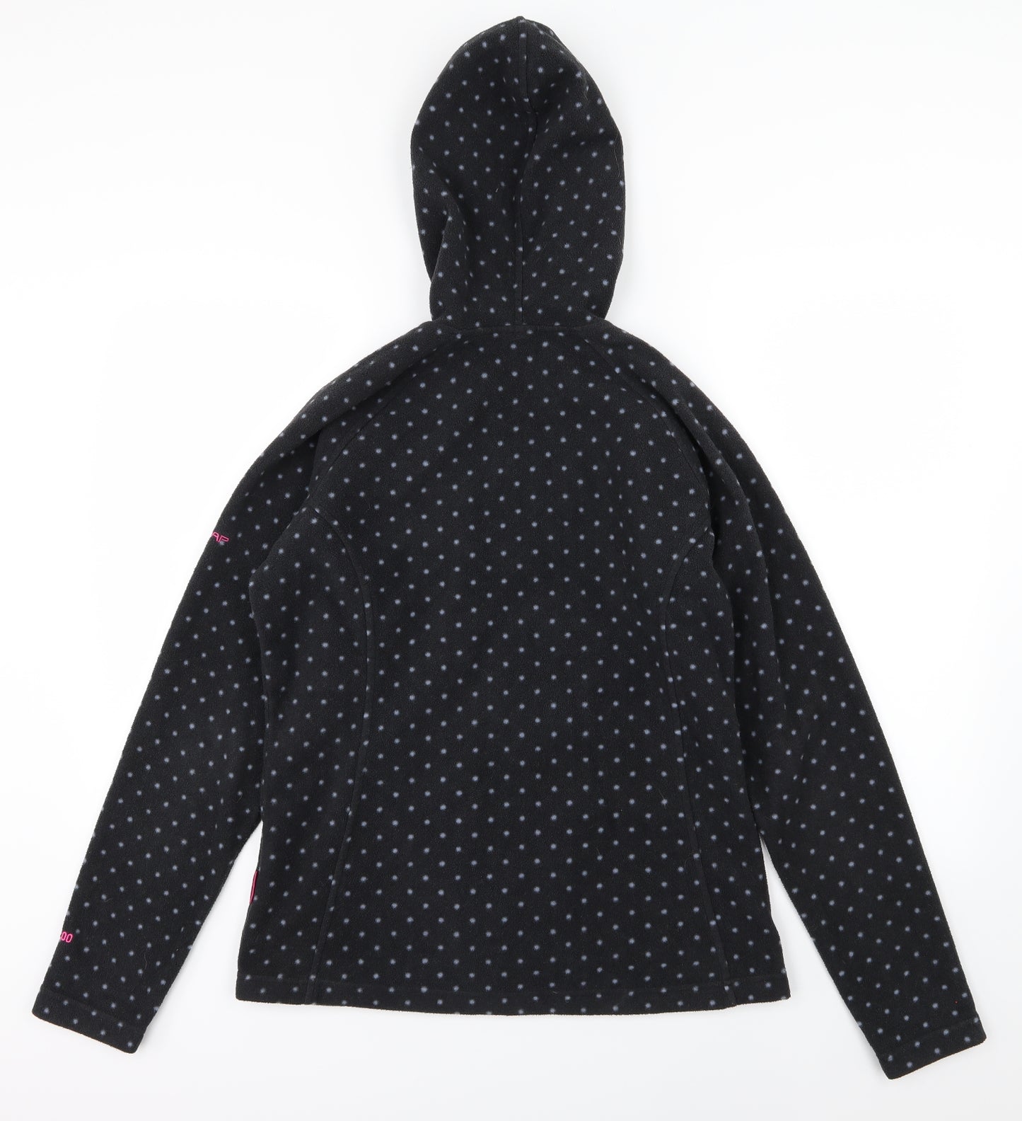 Trespass Womens Black Polka Dot Fleece Jacket  Size L