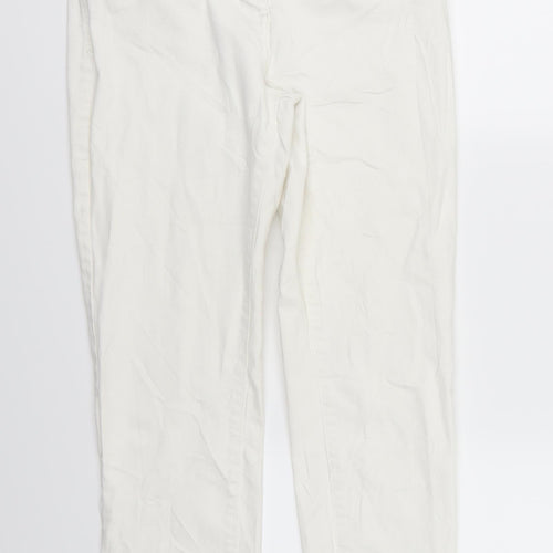 Marks and Spencer Womens White  Denim Skinny Jeans Size 10 L26 in