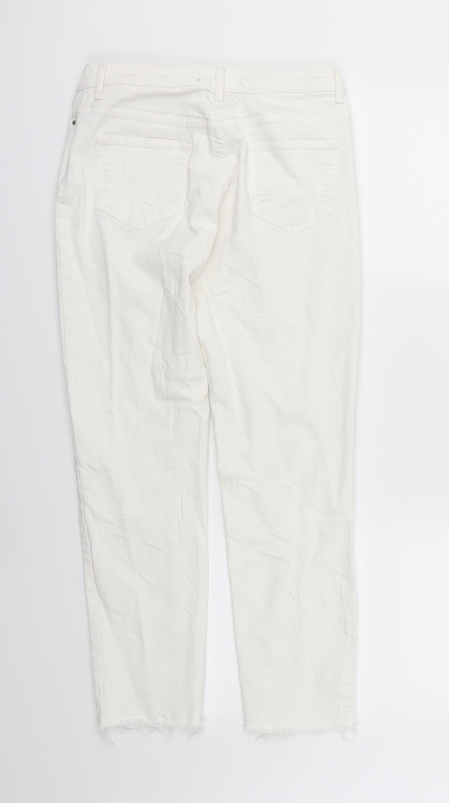 Marks and Spencer Womens White  Denim Skinny Jeans Size 10 L26 in
