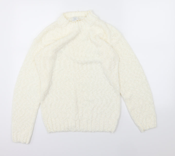 Littlewoods Womens Ivory Knit Pullover Jumper Size 10