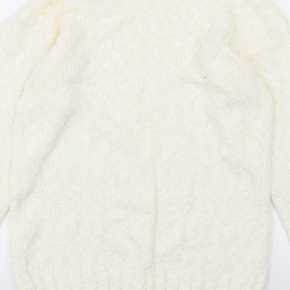 Littlewoods Womens Ivory  Knit Pullover Jumper Size 10