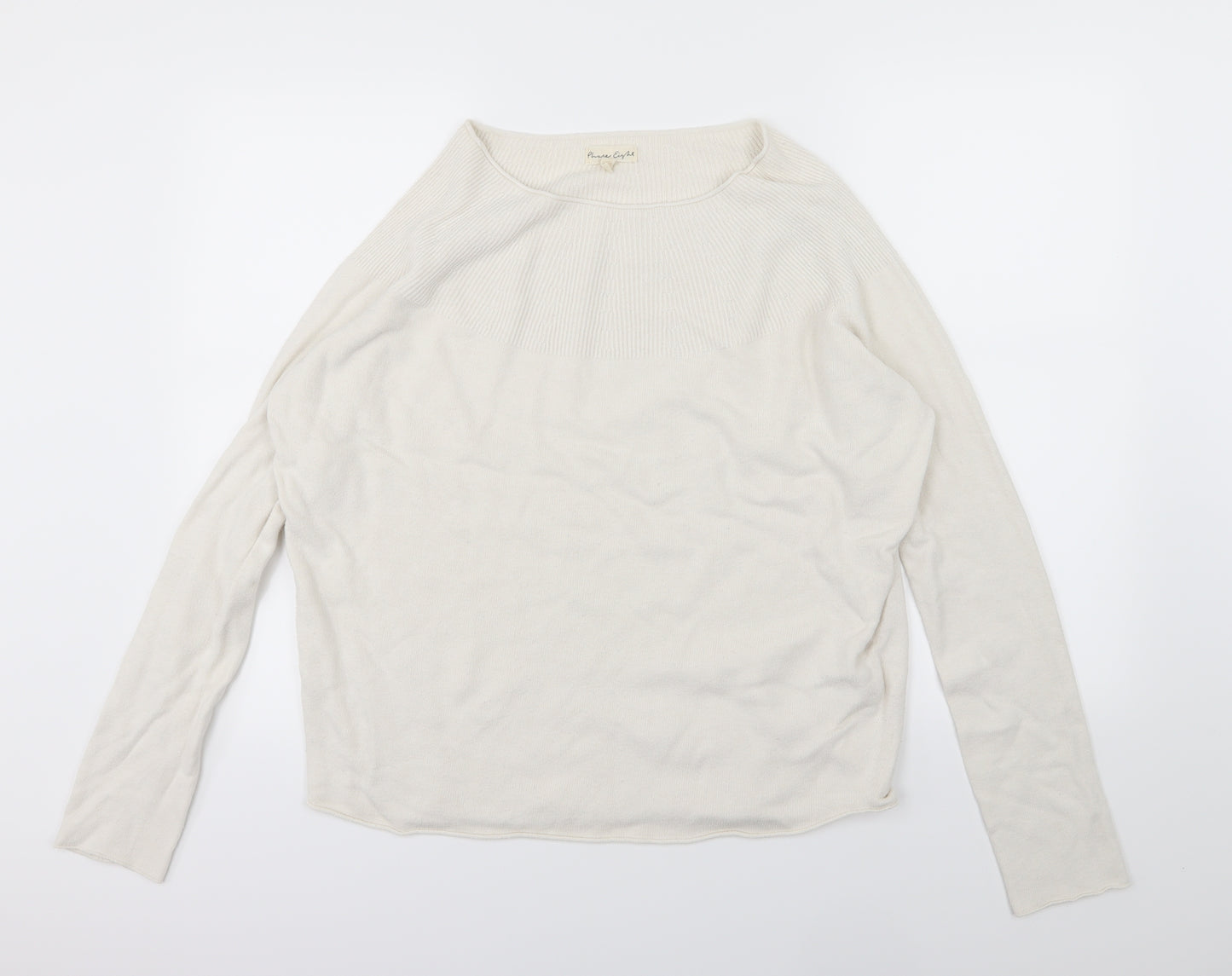 Phase Eight Womens Ivory  Knit Pullover Jumper Size M