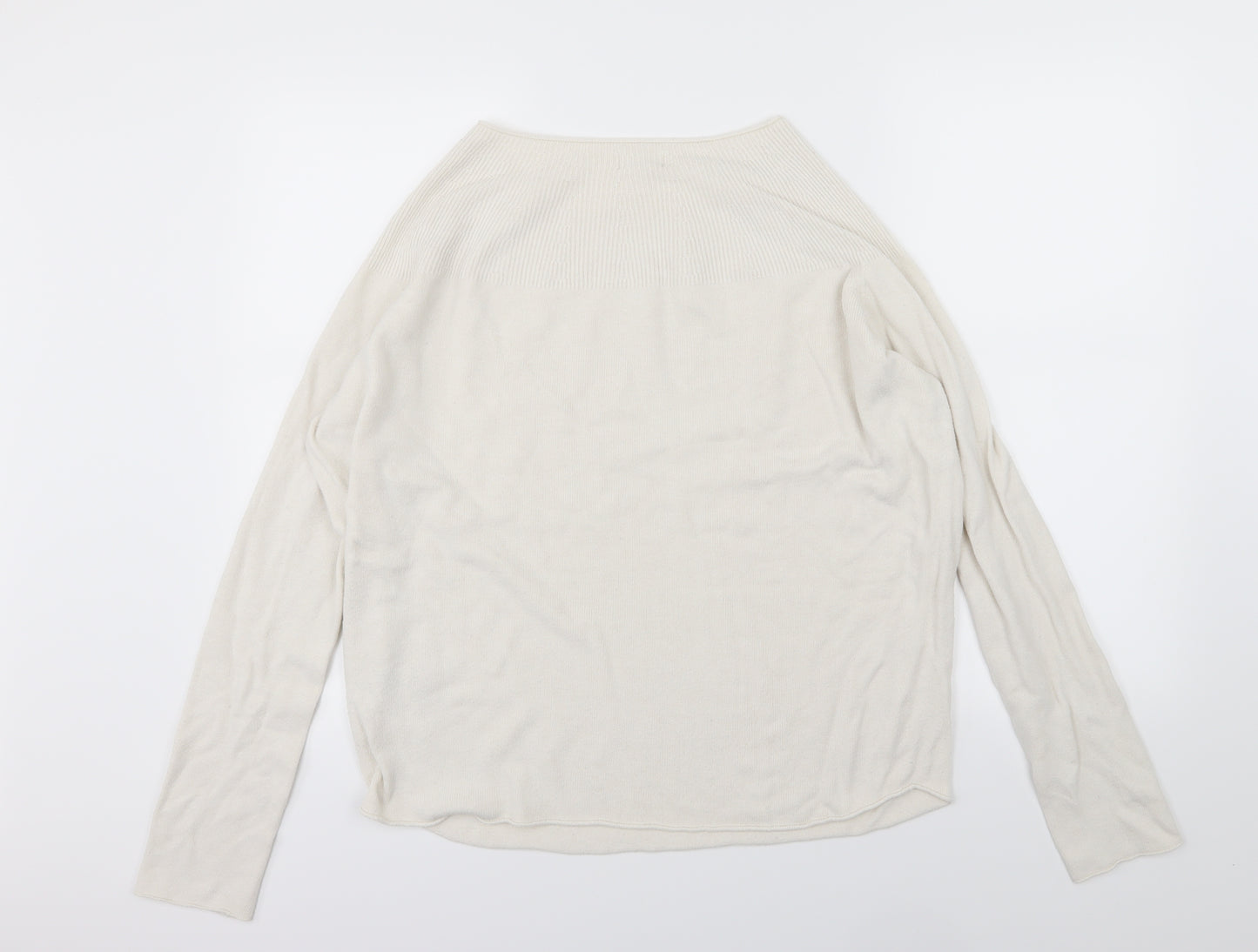 Phase Eight Womens Ivory  Knit Pullover Jumper Size M