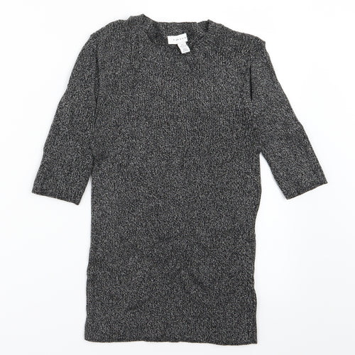 Topshop Womens Grey  Knit Pullover Jumper Size S