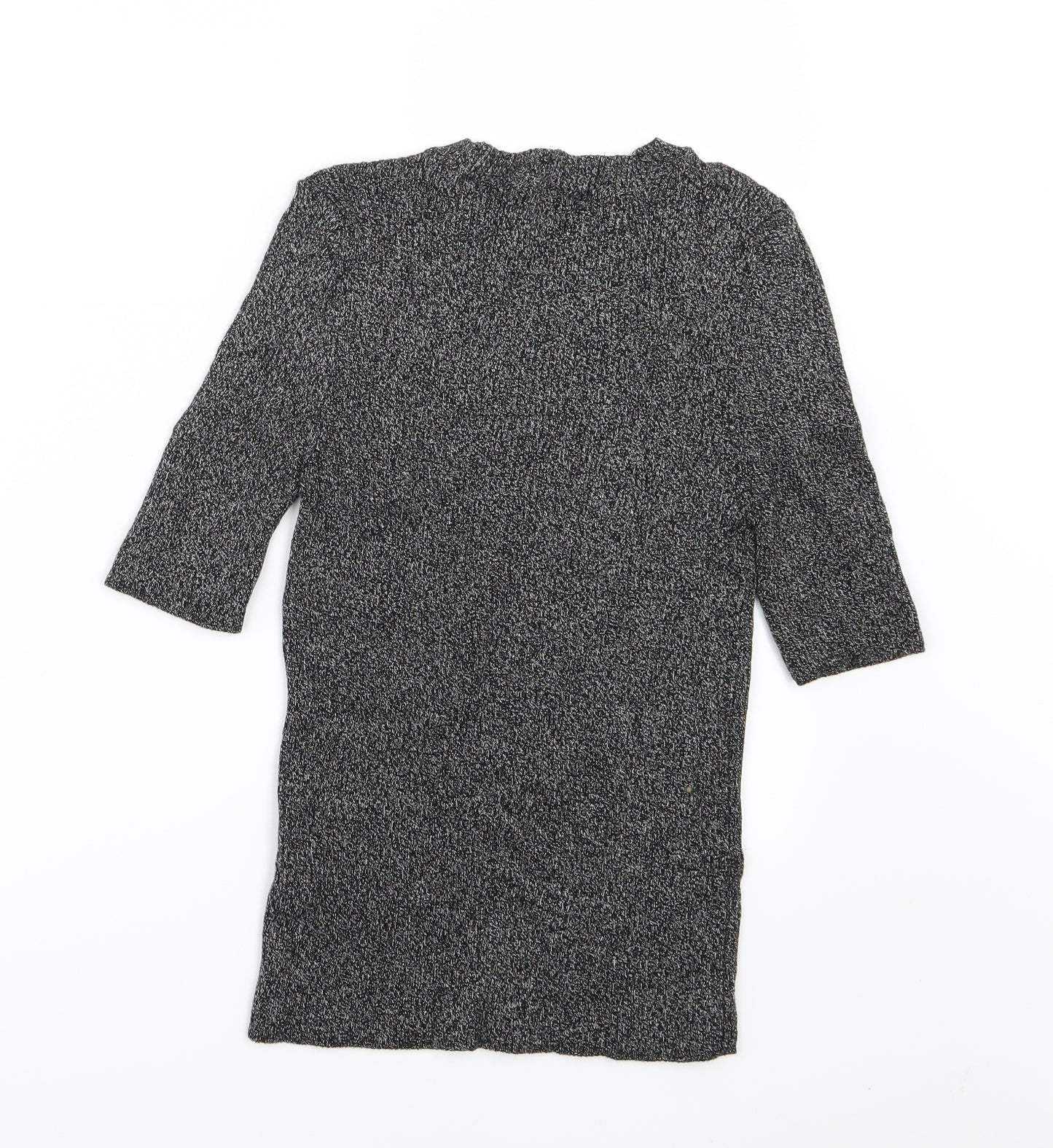 Topshop Womens Grey  Knit Pullover Jumper Size S