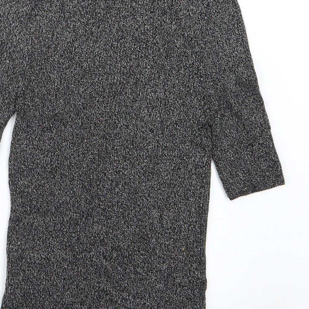 Topshop Womens Grey  Knit Pullover Jumper Size S