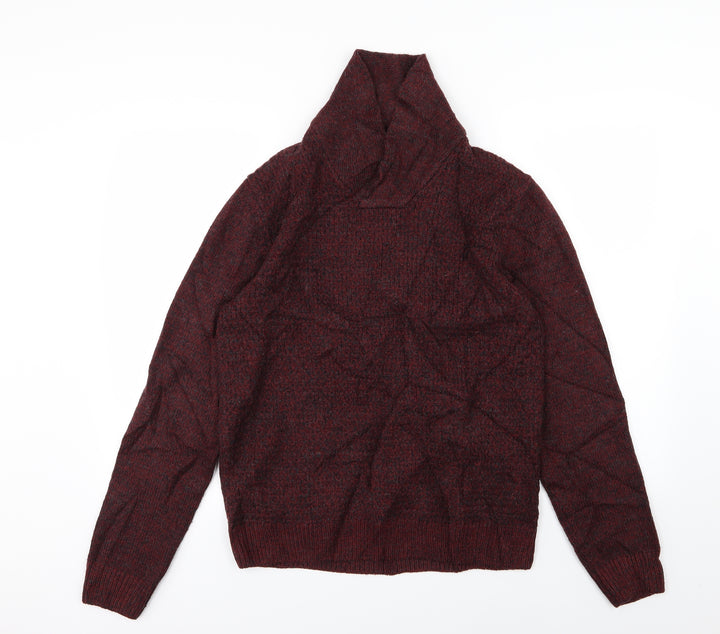 NEXT Mens Red  Knit Pullover Jumper Size M