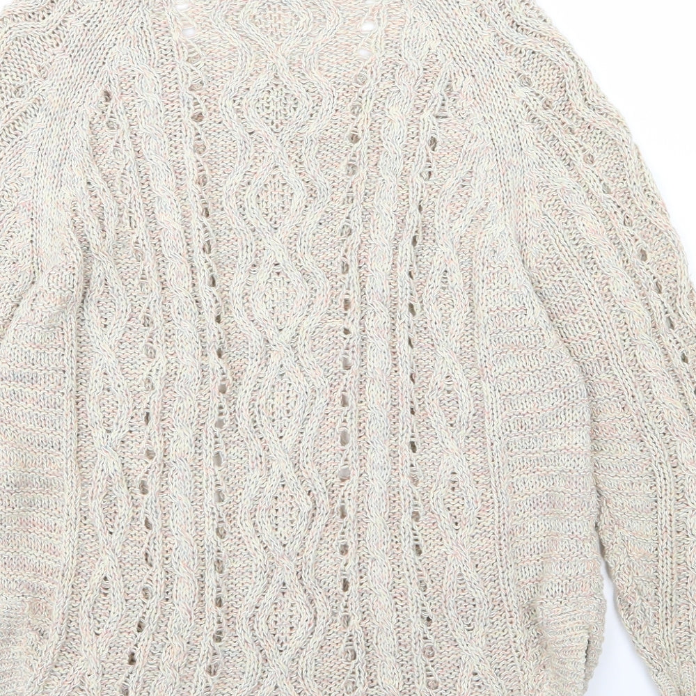 Marks and Spencer Womens Ivory  Knit Pullover Jumper Size 12