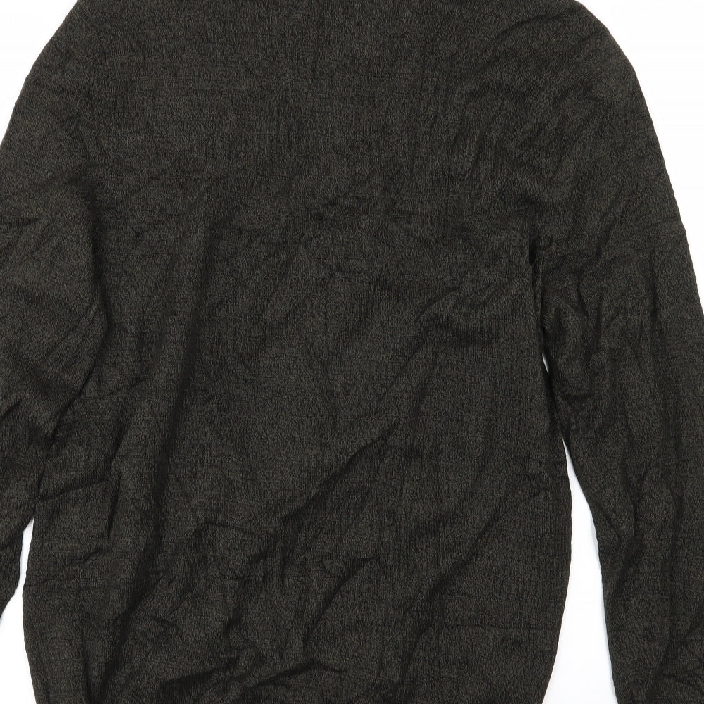 George Mens Brown  Knit  Polo Size M