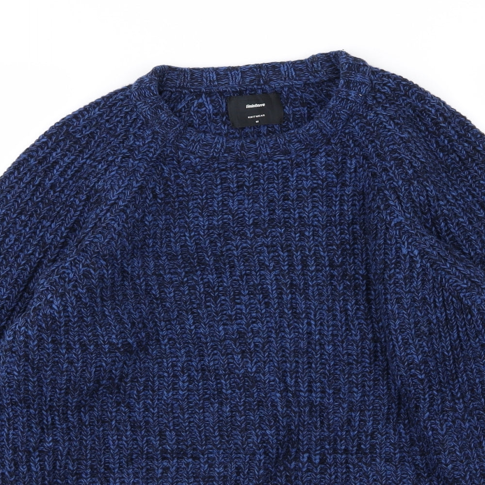 Finisterre Mens Blue  Knit Pullover Jumper Size M