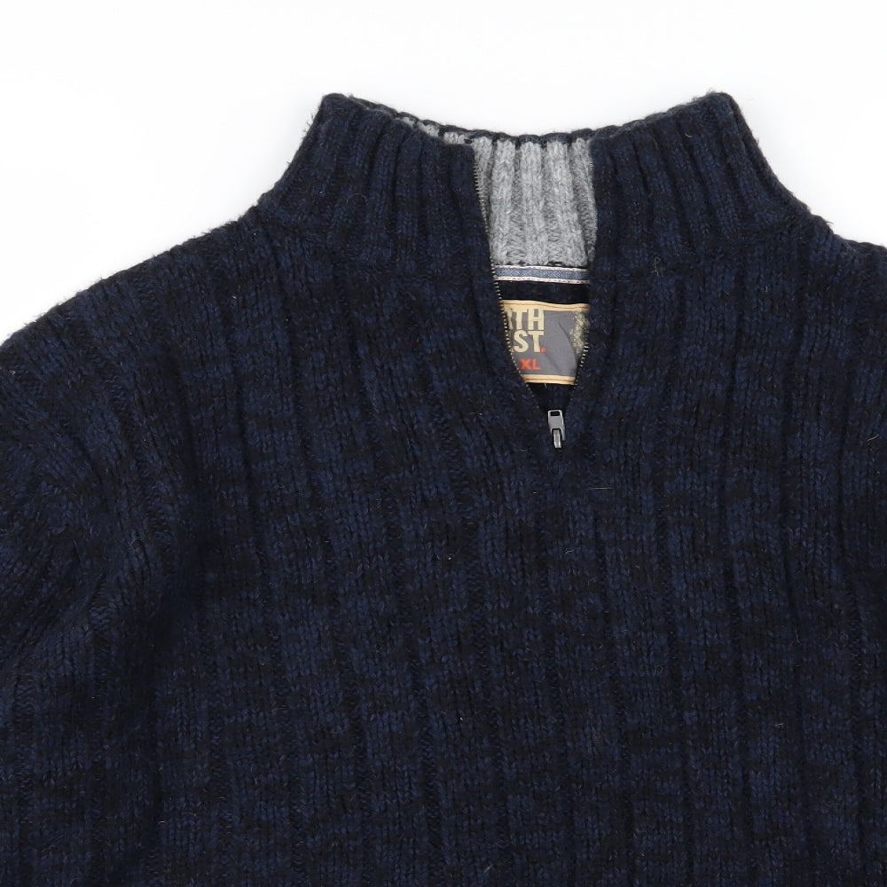 Marks and Spencer Mens Blue  Knit Pullover Jumper Size XL