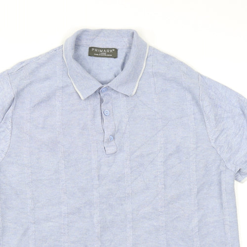 Primark Mens Blue    Polo Size L