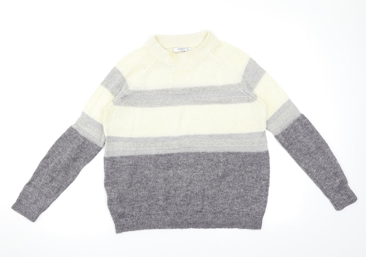 Mango Womens Multicoloured Pullover Jumper Size 6