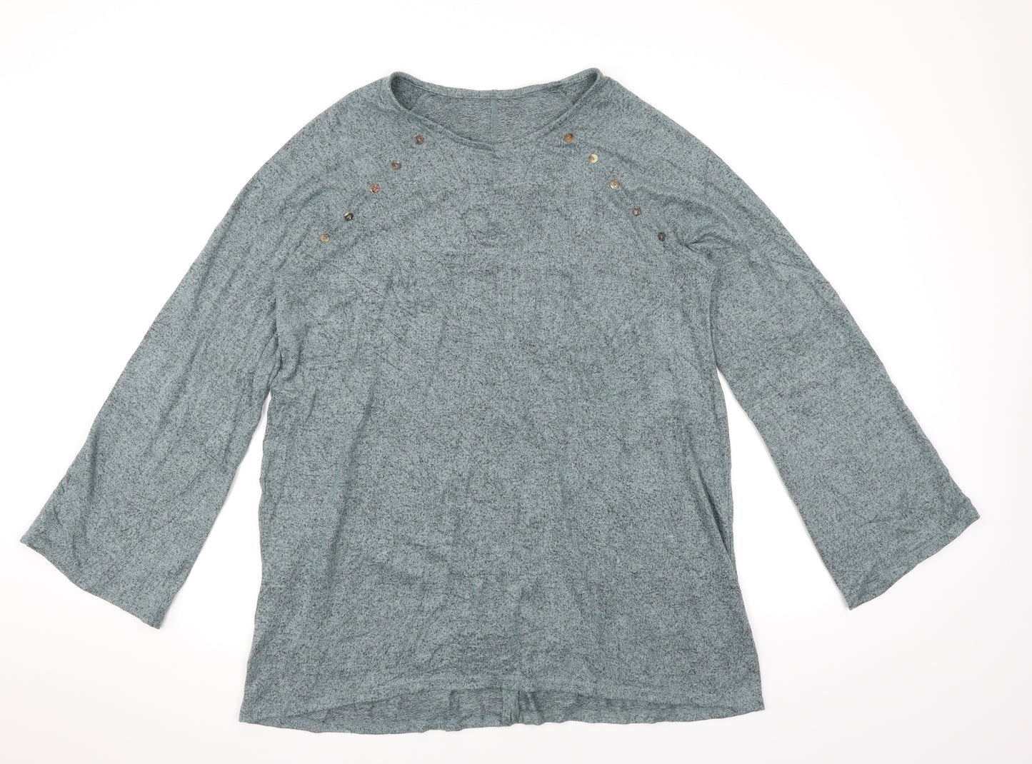 Preworn Womens Green   Basic T-Shirt Size 12