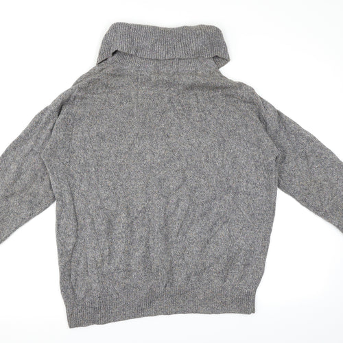 Soon Womens Grey Herringbone  Pullover Jumper Size 14