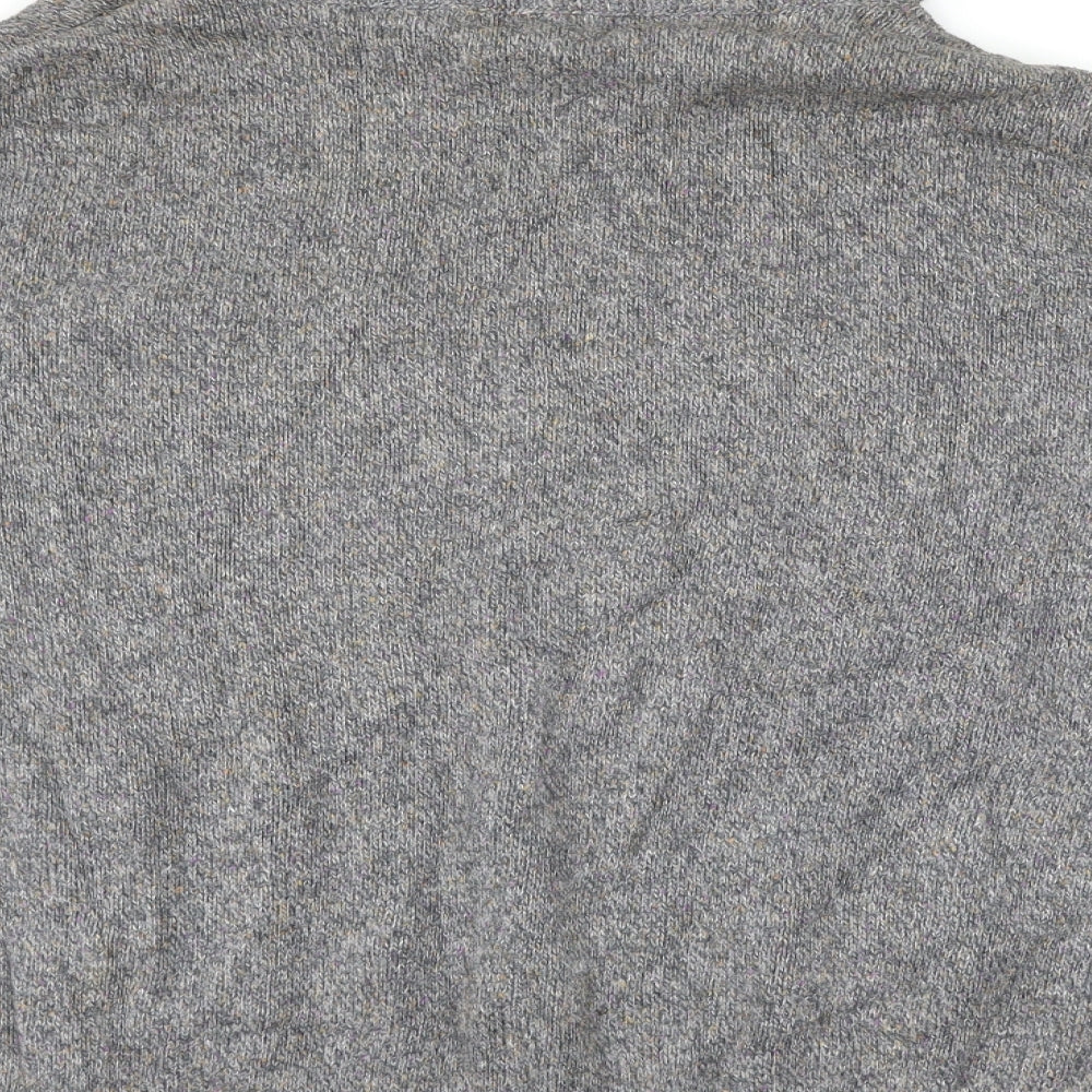 Soon Womens Grey Herringbone  Pullover Jumper Size 14