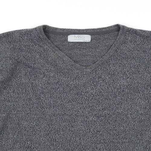M&S Mens Grey   Pullover Jumper Size L