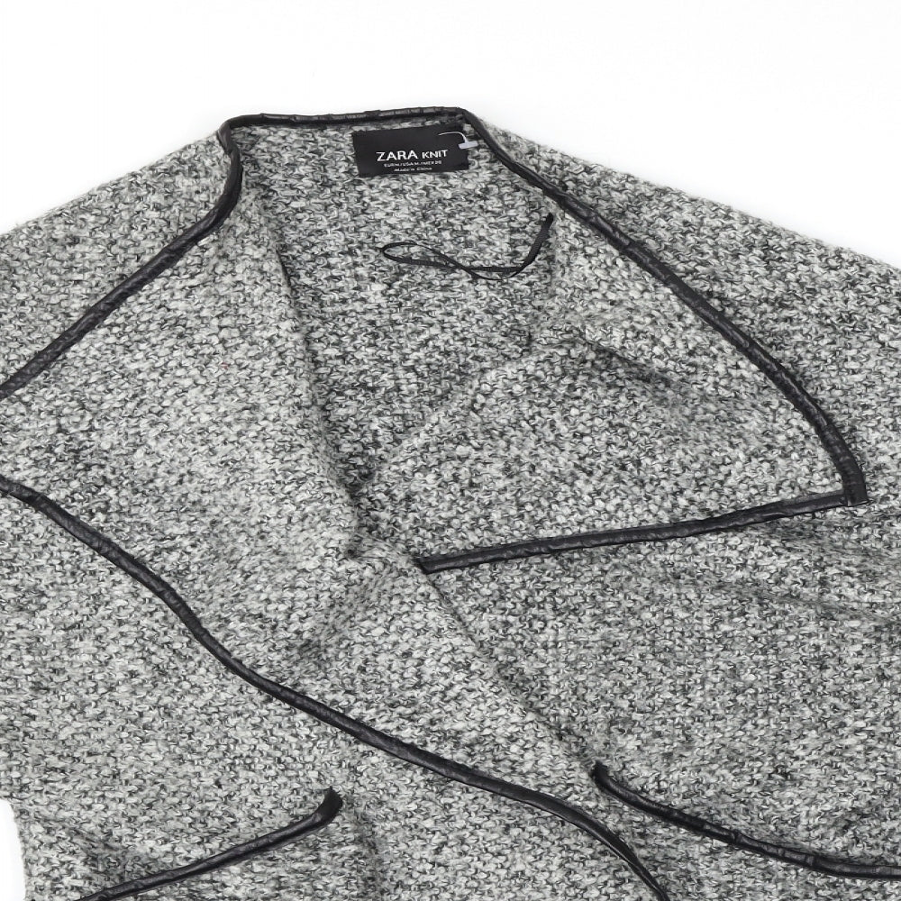 Zara Womens Grey   Cardigan Jumper Size 12