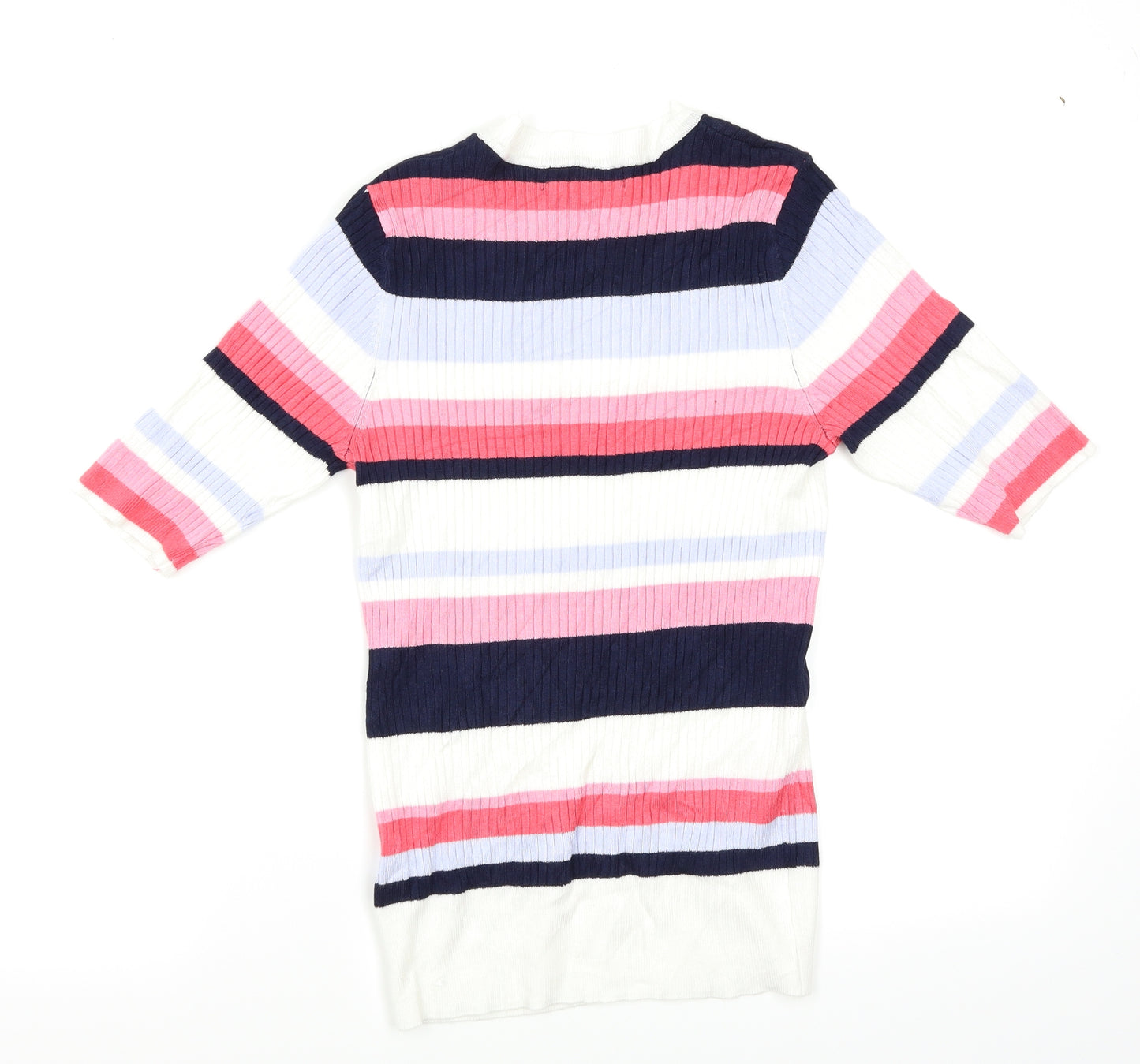 M&S Womens Multicoloured Striped  Pullover Jumper Size 20