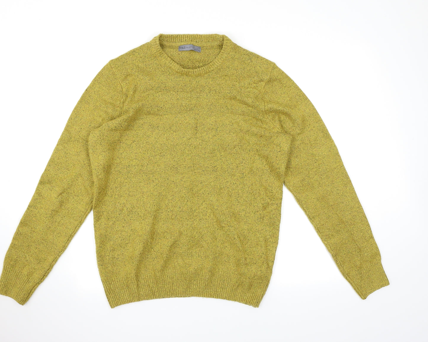 M&S Womens Yellow   Pullover Jumper Size M